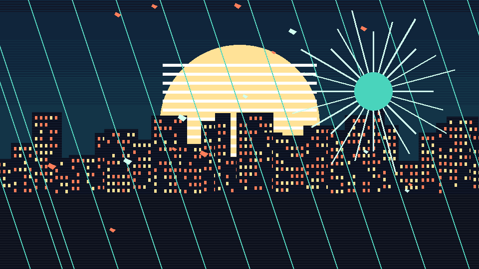 Animated anime energy burst